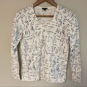 Ann Taylor Black and White Blouse